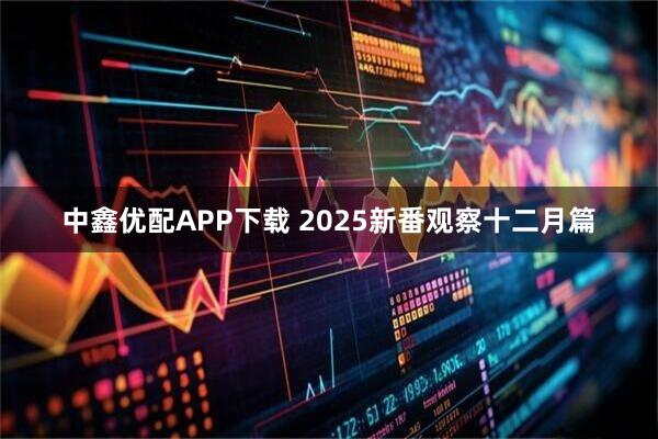 中鑫优配APP下载 2025新番观察十二月篇